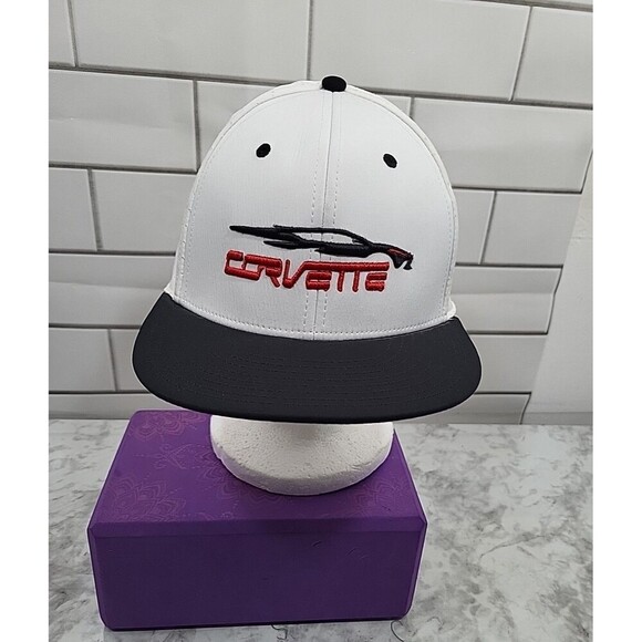 Corvette C8 Snapback Trucker Cap Hat American Muscle Car  Embroidered Casual - Picture 1 of 7